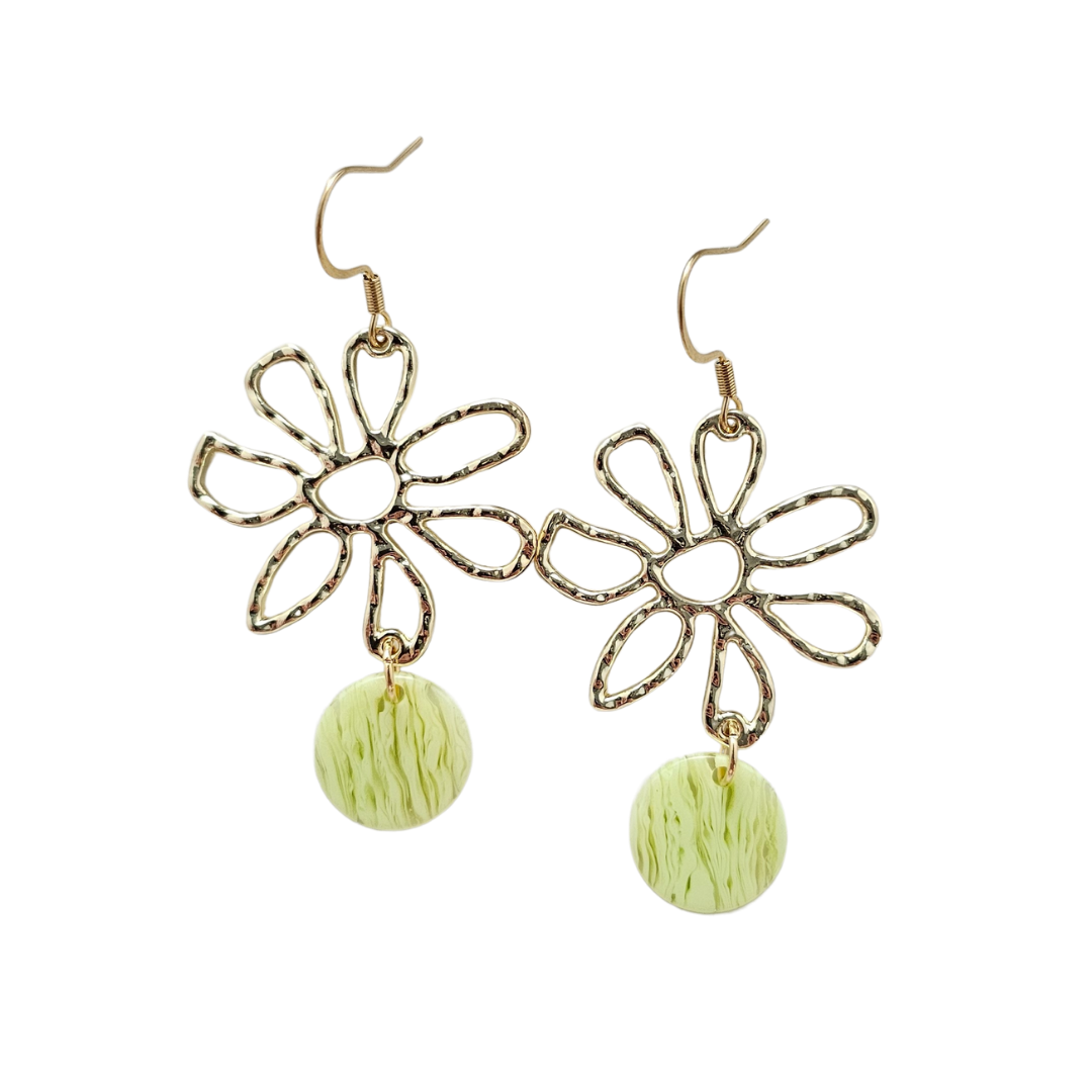 Maisy Earrings - Lime Green