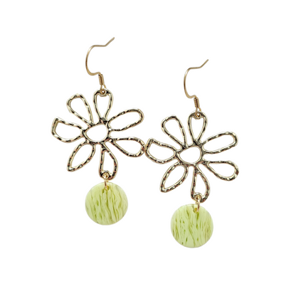 Maisy Earrings - Lime Green