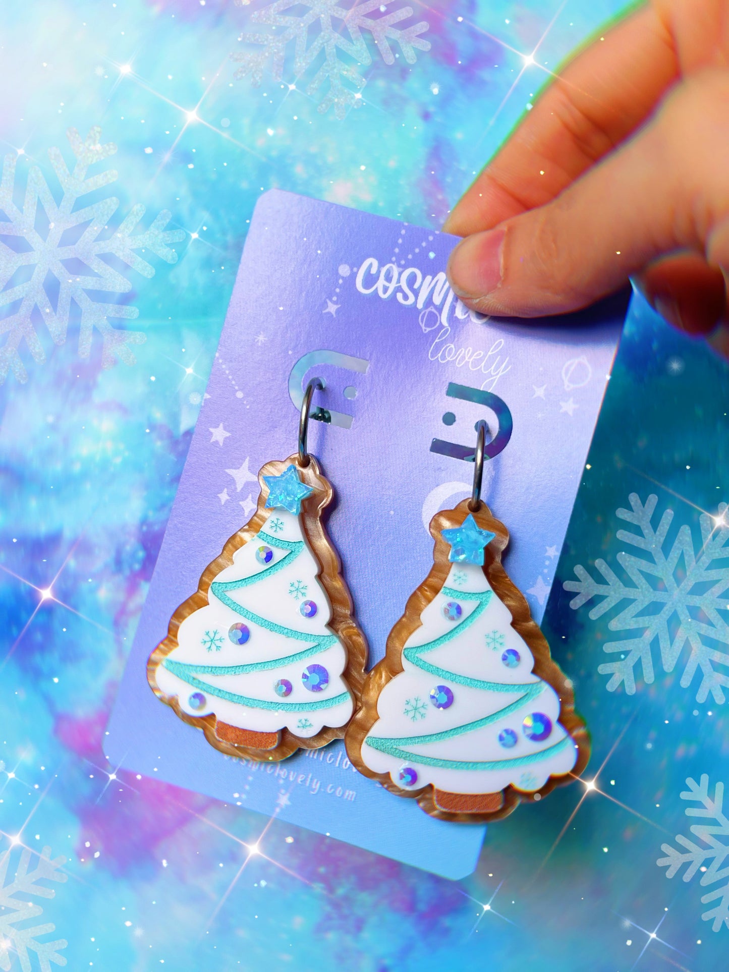 Christmas Tree Sugar Cookie Earrings