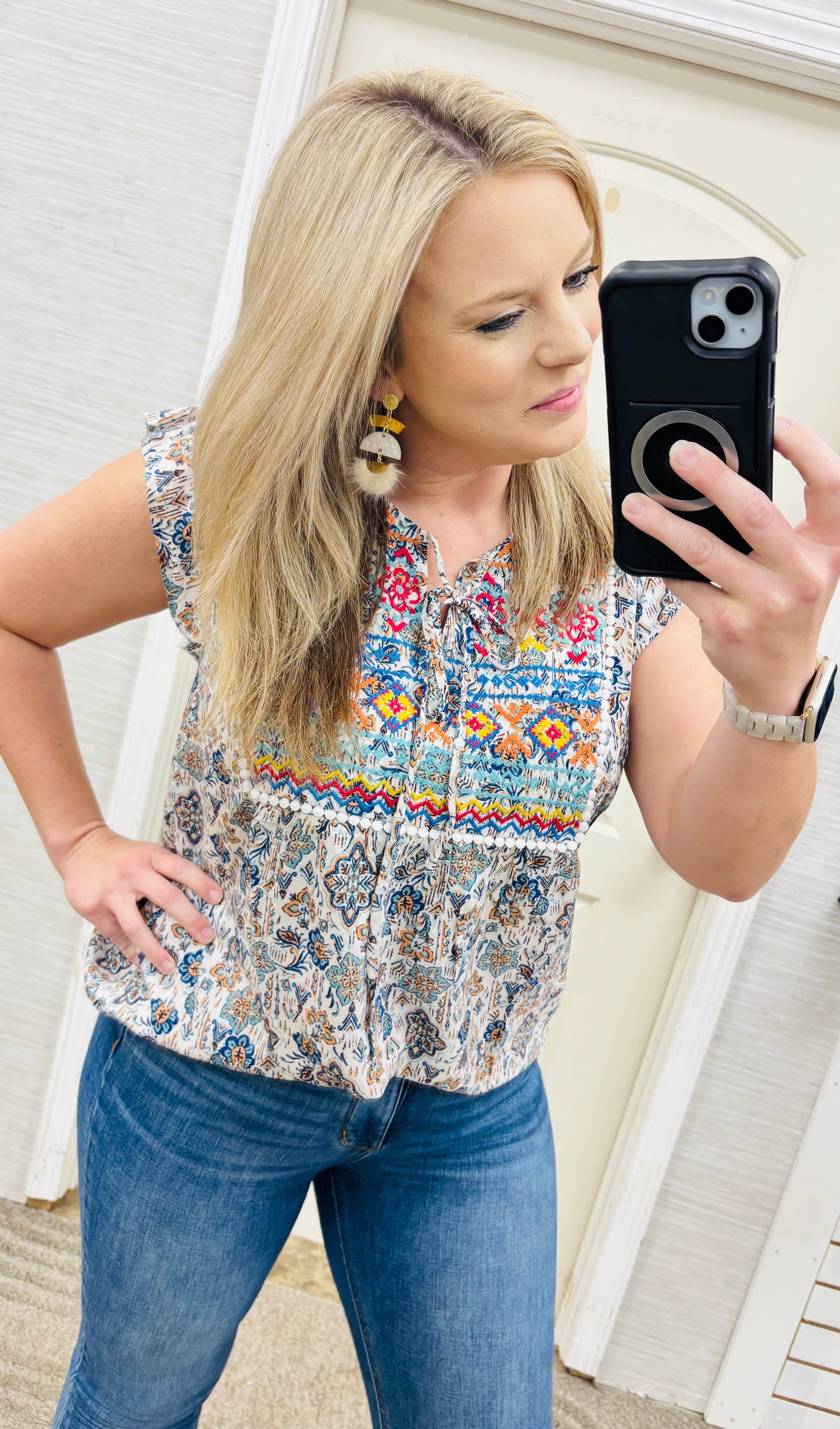 Teal Patricia Blouse