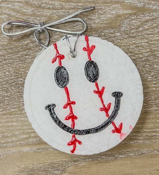 Baseball Smiley Car Freshie