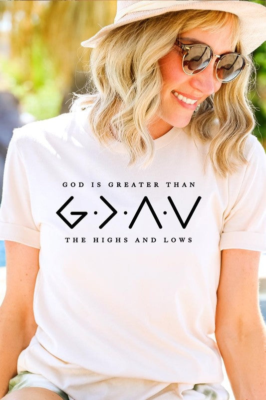 God is Greater Than Graphic Plus Tee
