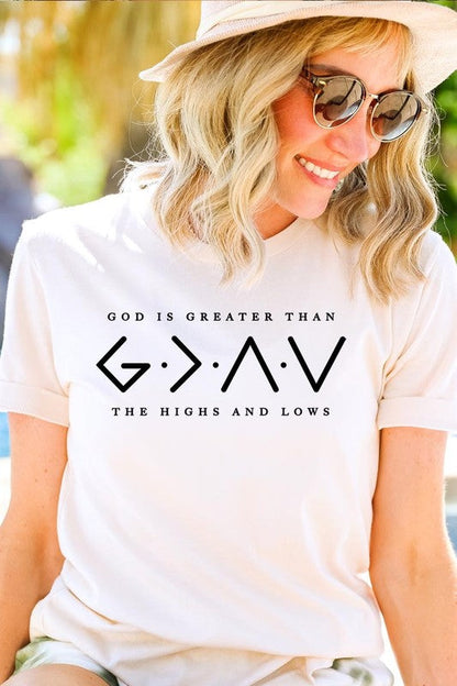 God is Greater Than Graphic Plus Tee