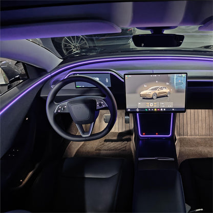 TESERY 8.9'' Integrated Dashboard Display with Ambient Lighting for Model 3 Highland / Model Y Juniper