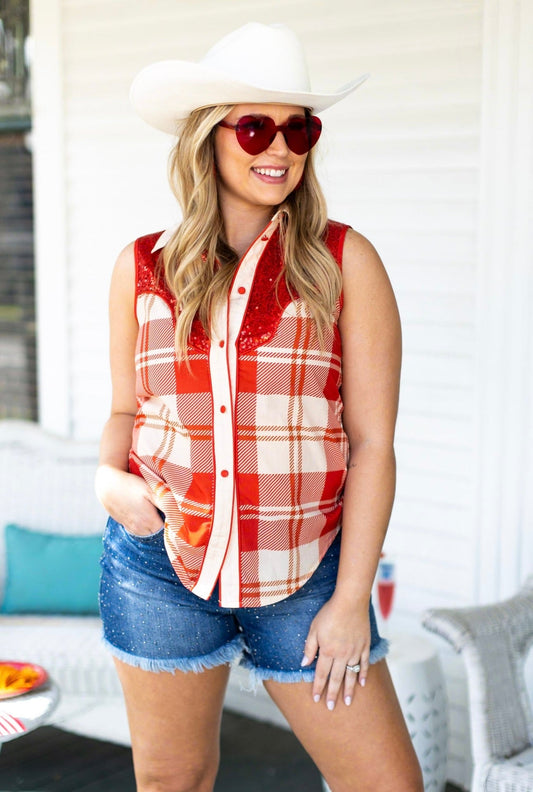 Yee-Haw Rodeo Vest Top