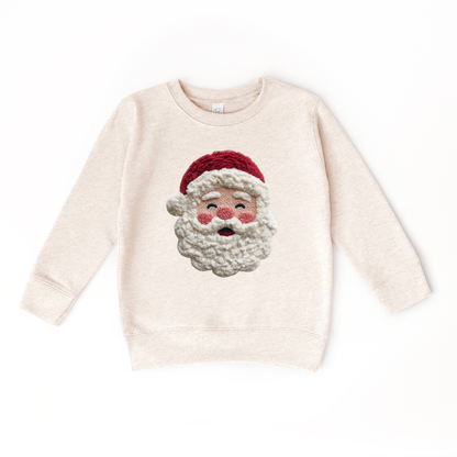 Faux Yarn Santa Claus Sweatshirt