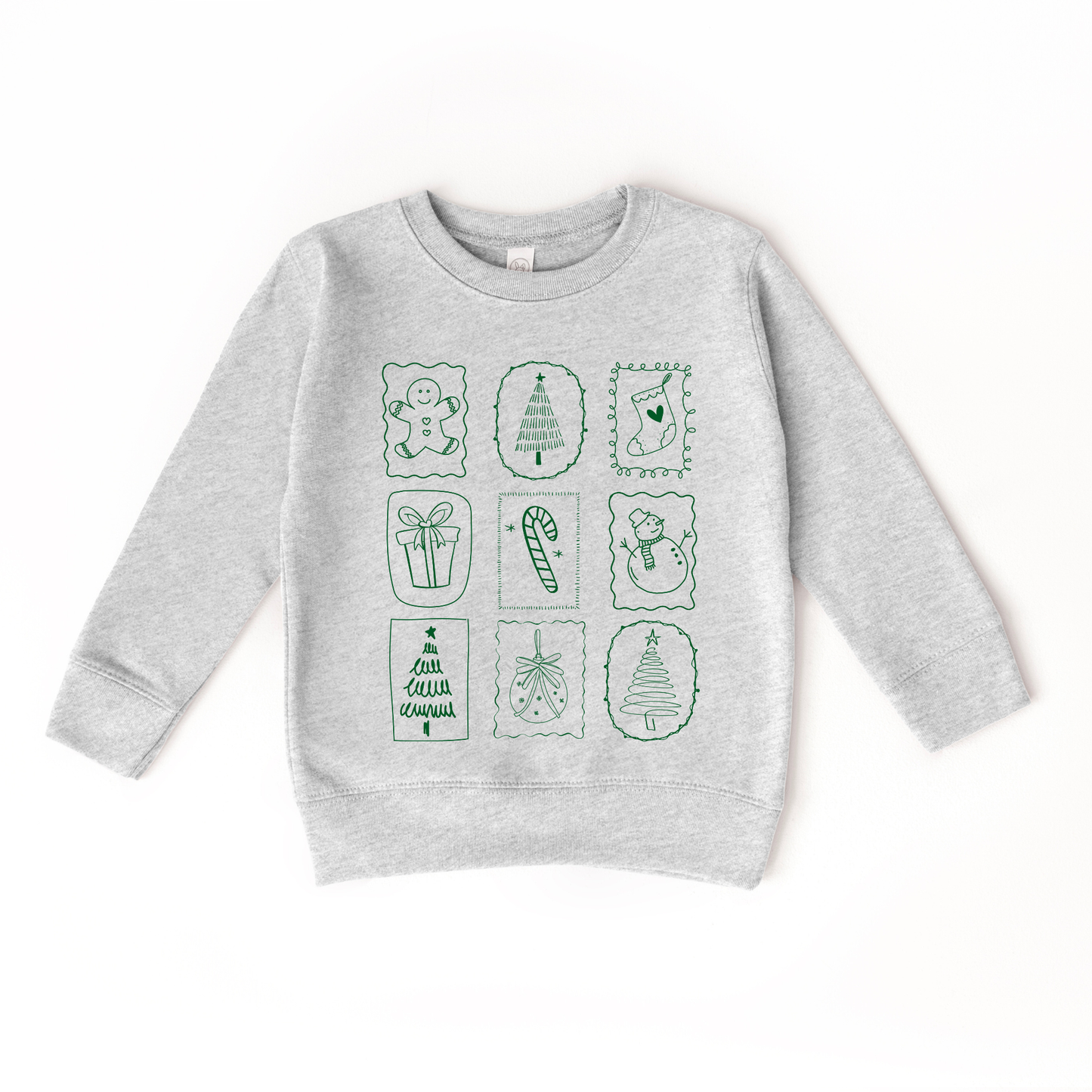 Christmas Stamp Doodles Sweatshirt