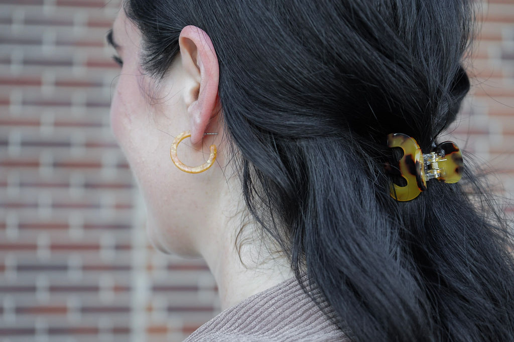 Claire Hair Claw Trio - Olive Tortoise, Blonde Tortoise, and Tortoise