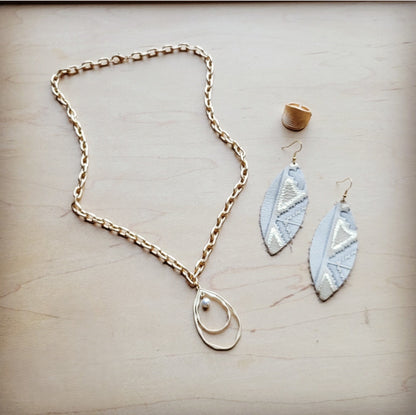 Matte Gold Electroplate Cuff Ring 012b