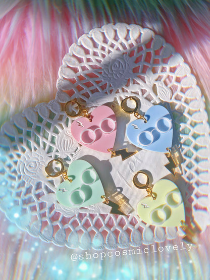 Wizard Candy Heart Earrings