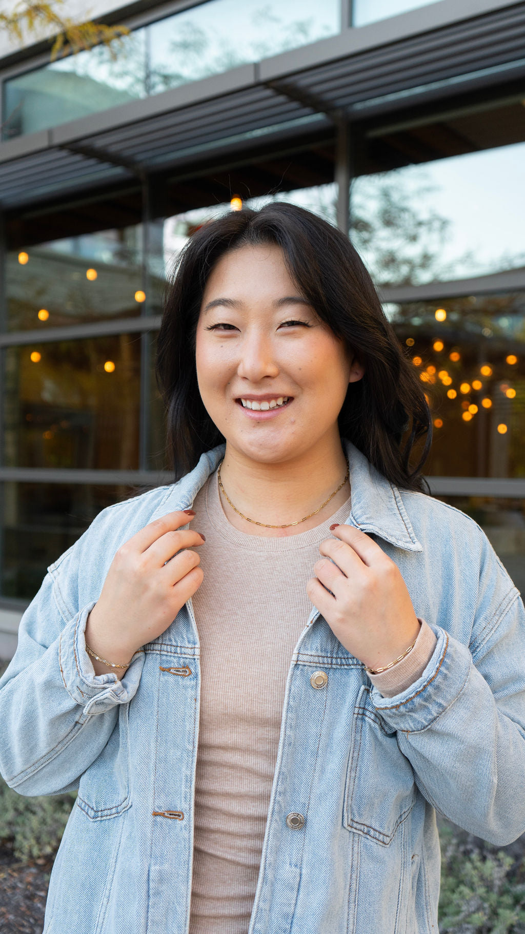 Luxe Gold Delicate Paper Clip Chain - 18"