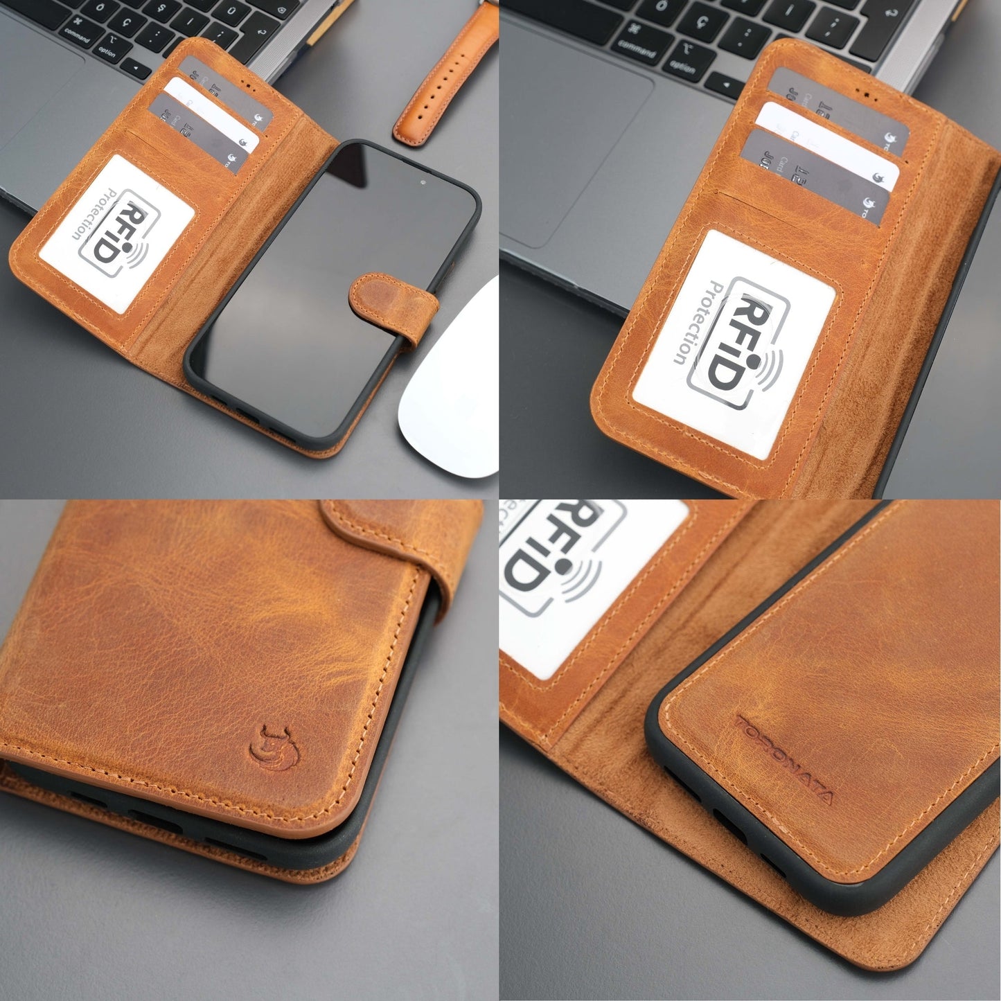 Casper iPhone 16 Plus Wallet Case Leather MagSafe