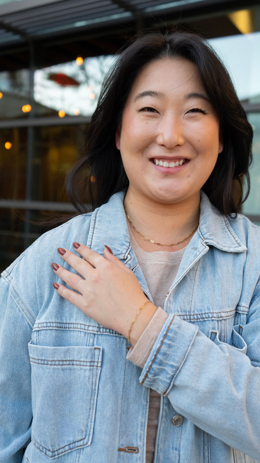 Luxe Gold Delicate Paper Clip Chain - 18"