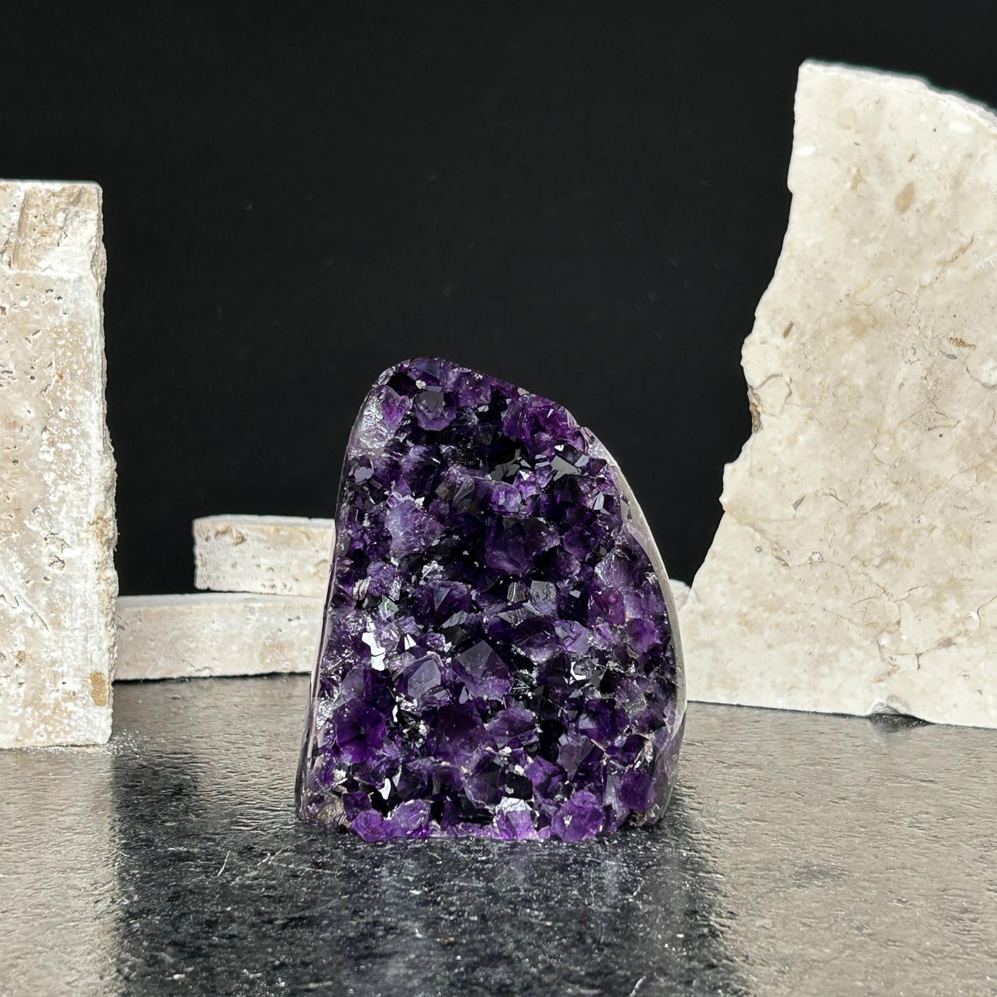 2 Lb Amethyst geode with Agate formations