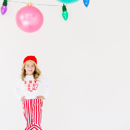 Candy Cane Crew Sweater