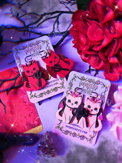 Devil Kitty Earrings