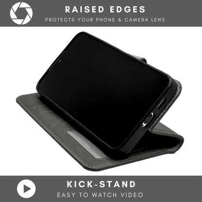 Vegas Premium Leather iPhone 15 Pro Max Wallet Case with MagSafe | Detachable RFID Blocking Luxury Wallet