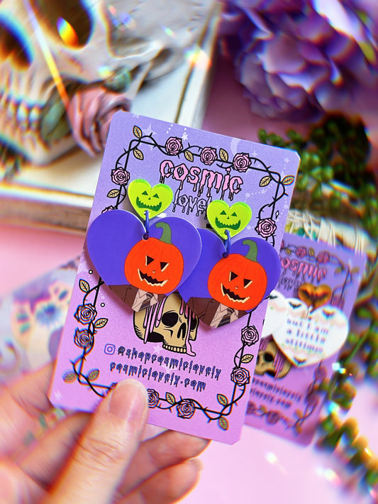 Pumpkin Dwight Earrings