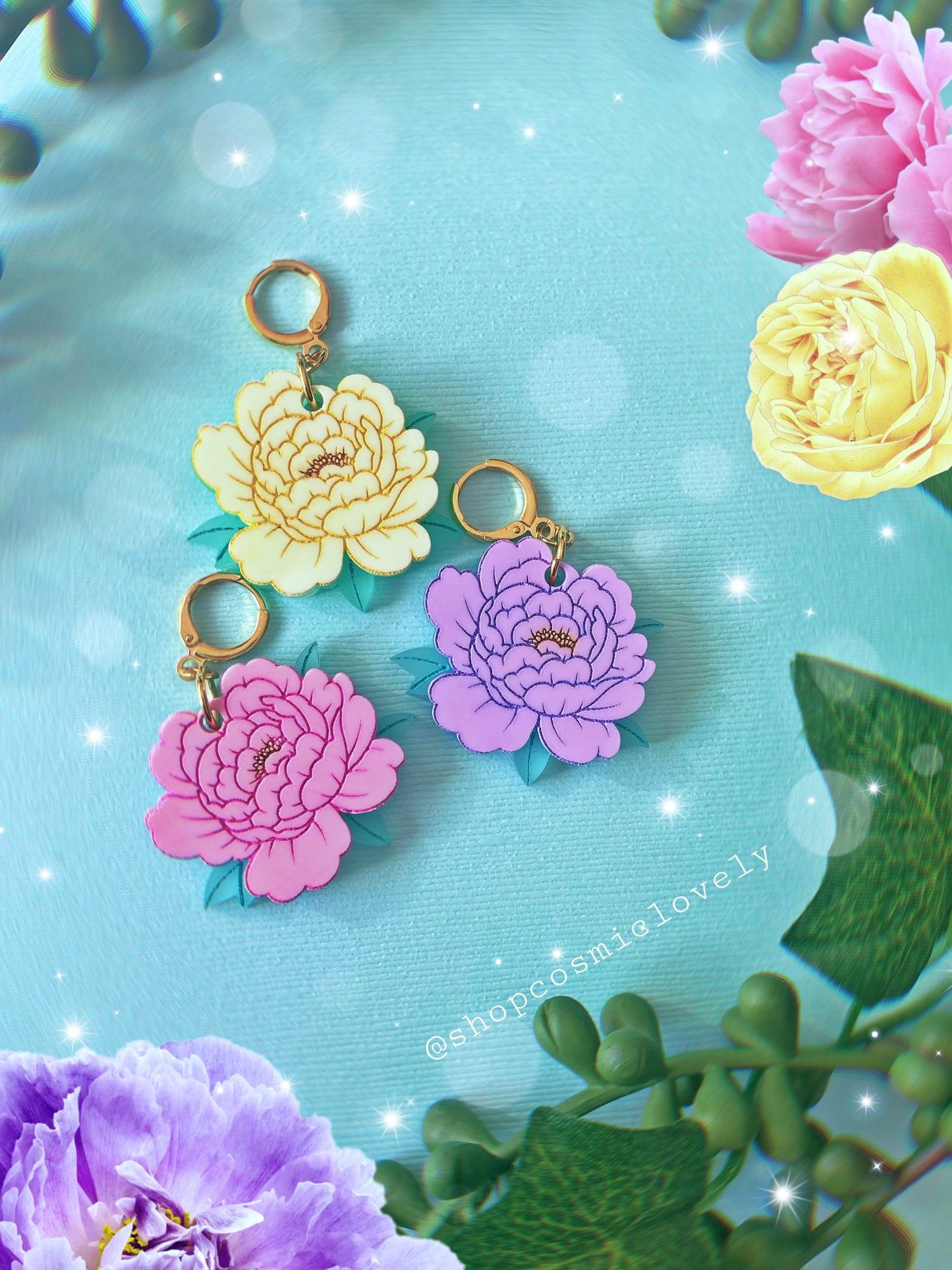 Peony Earrings
