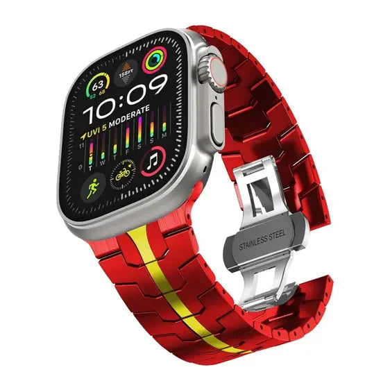 Stainless Steel Metal Watchband For Apple Watch-Ironman Version