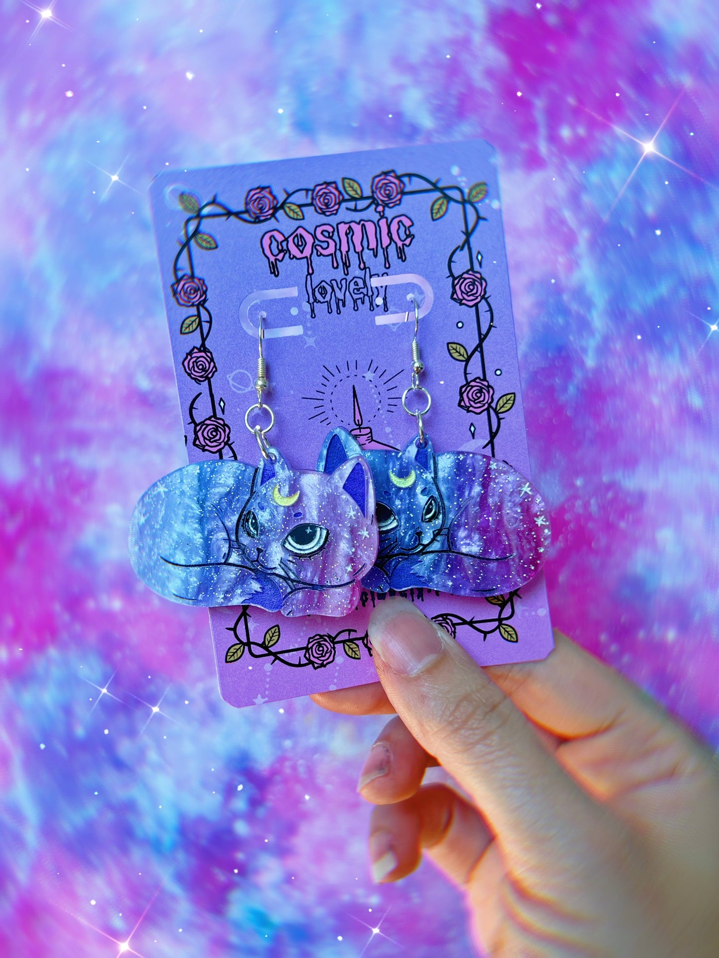Cosmic Kitty Earrings