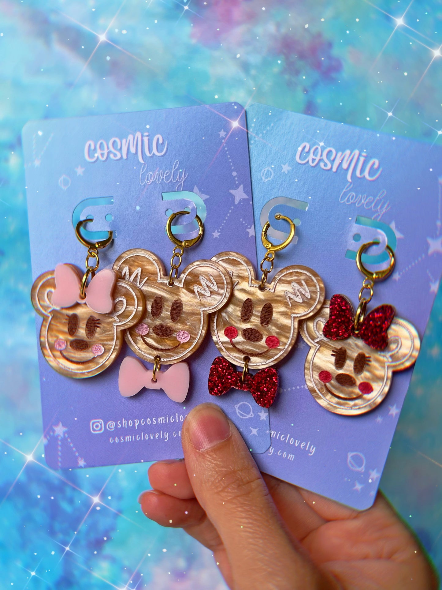 Gingerbread Mousey Earrings