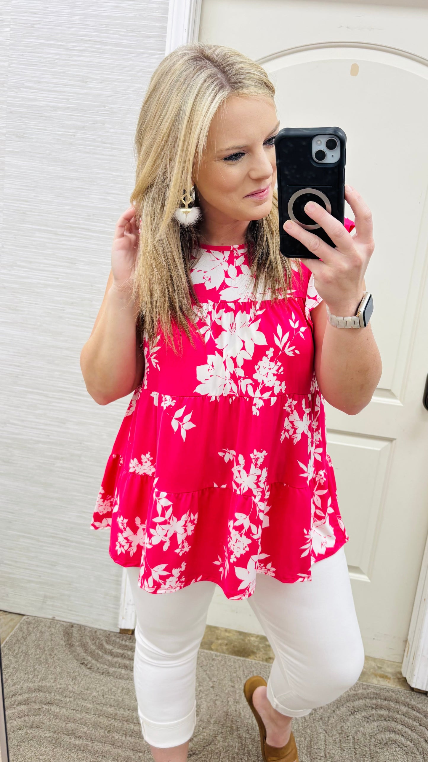 Hot Pink Petals Blouse