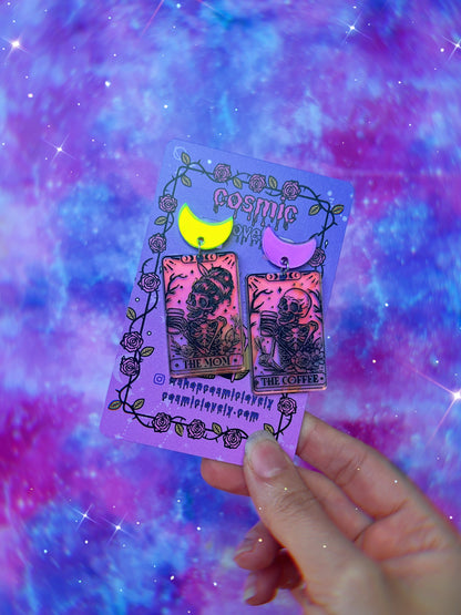 Halloween Tarot Card Earrings