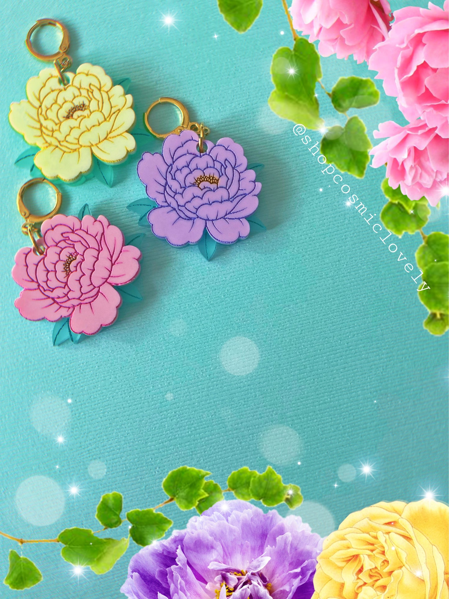 Peony Earrings