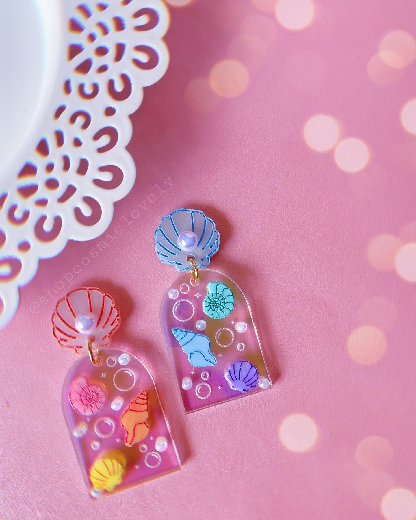 Pastel Beach Arch Earrings