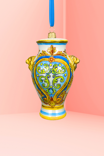Amalfi Vase Polish Glass Ornament