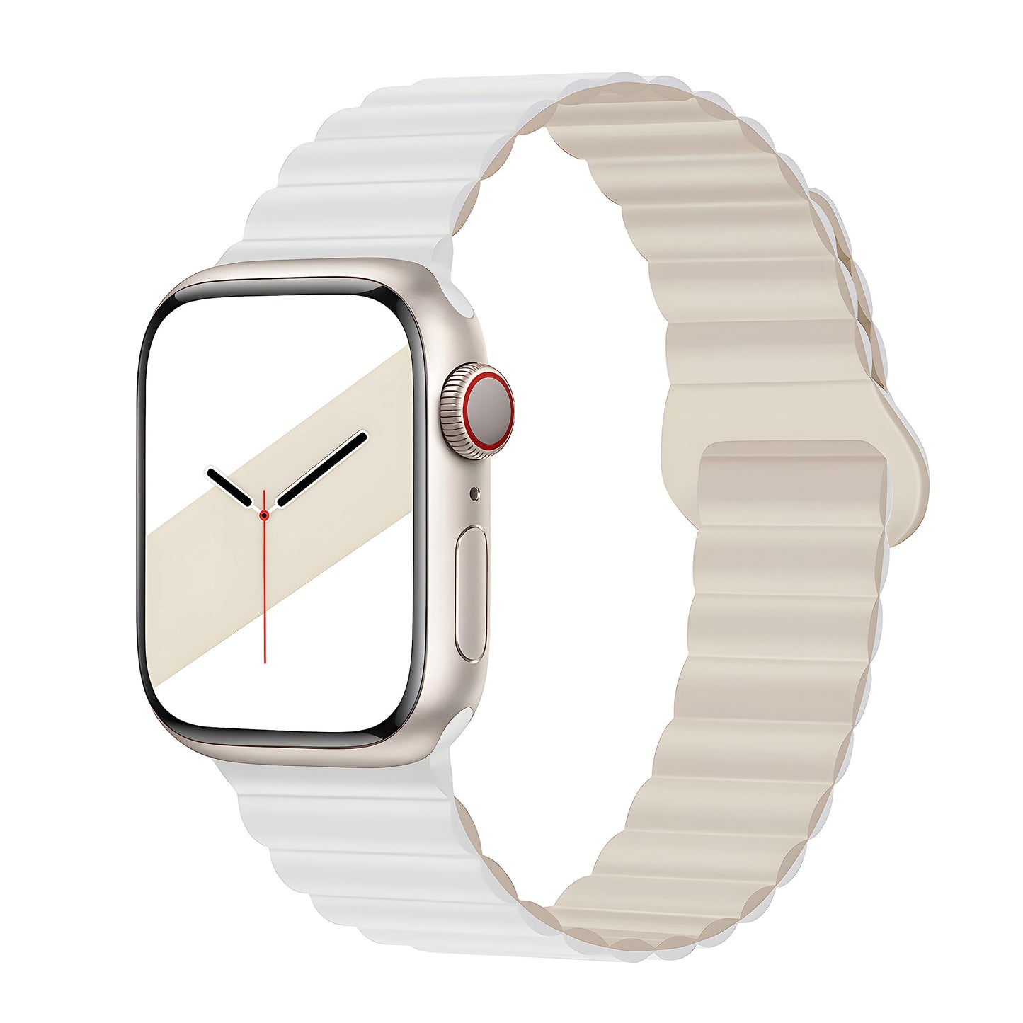 Silicone Magnetic Snap-ring Buckle Watch Strap