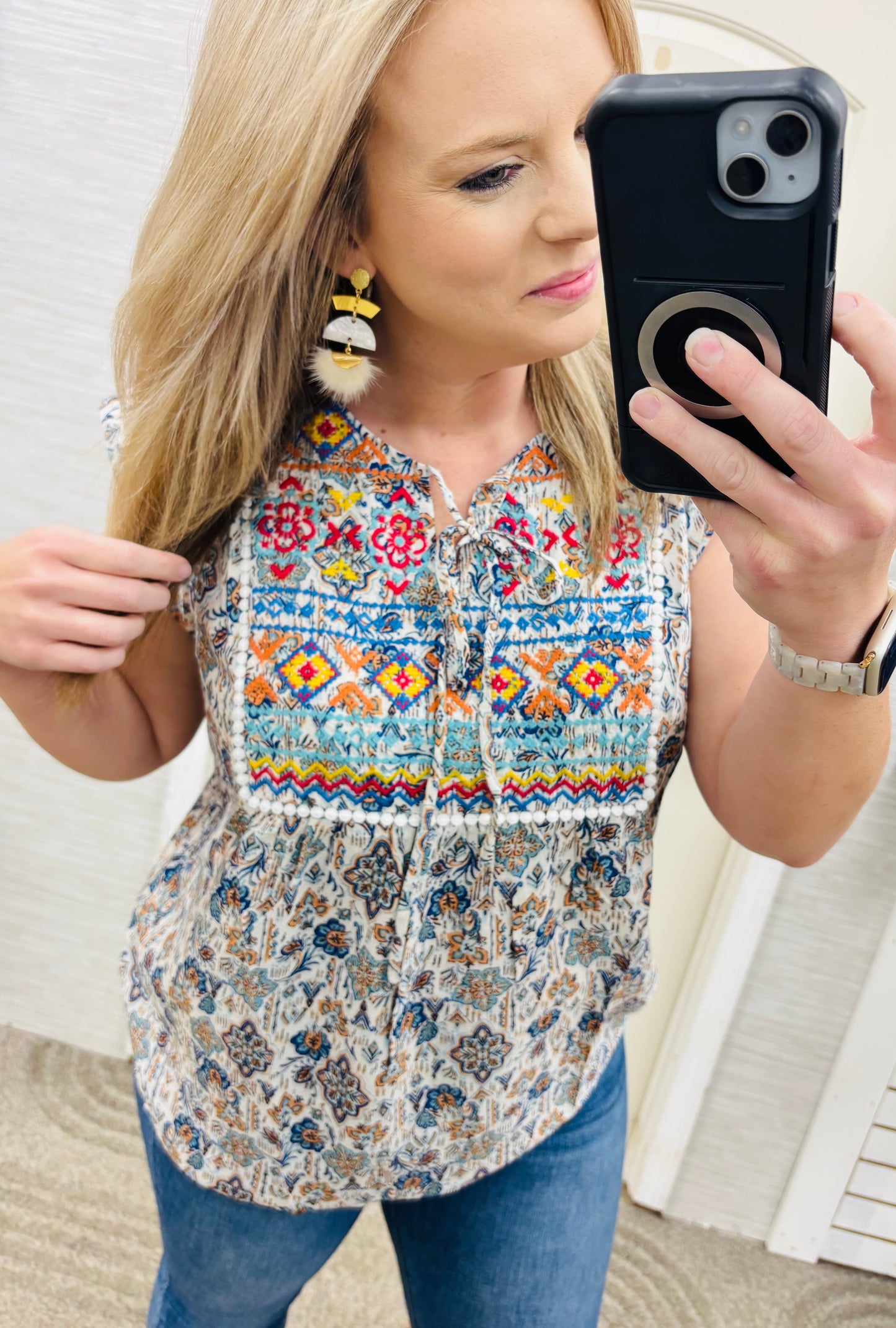 Teal Patricia Blouse