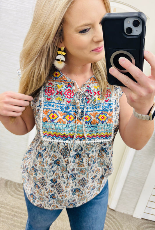 Teal Patricia Blouse