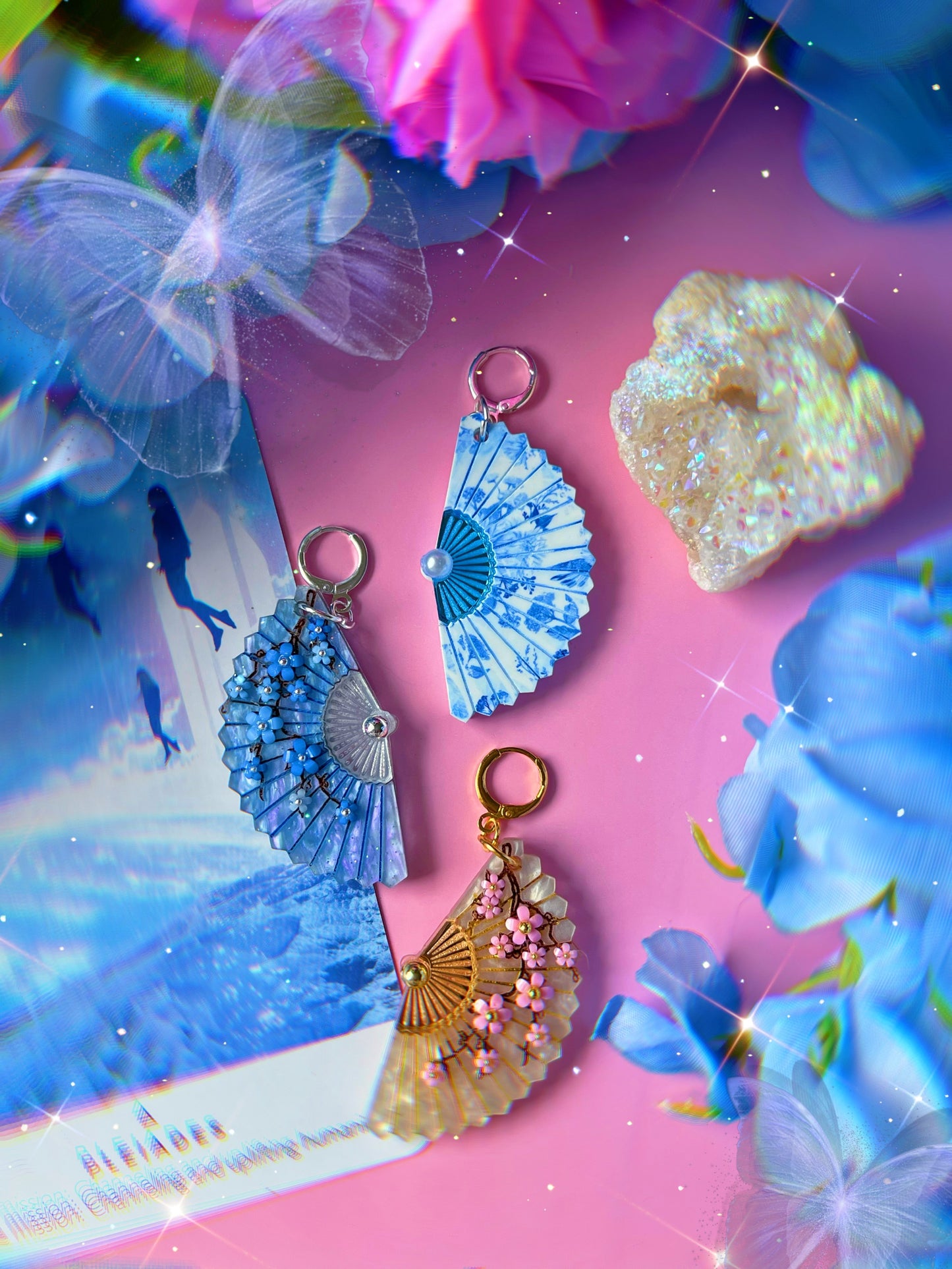 Folding Fan Earrings