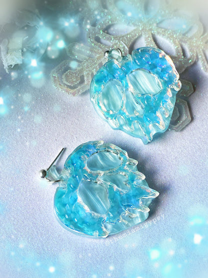 Icy Poison Apple Earrings