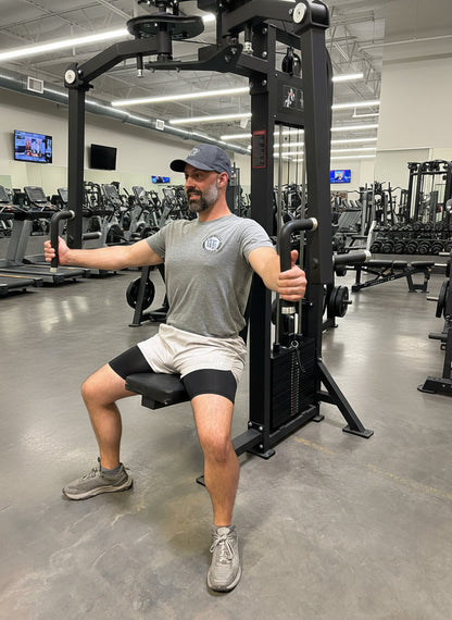 SFE Selectorized Pec Fly/Rear Delt Machine w/ 250lb weight stacks (New)