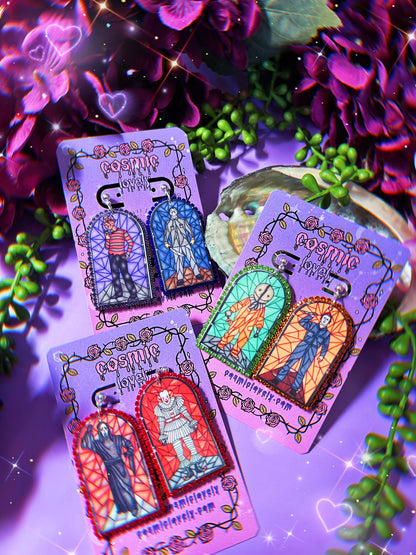 Spooky Guys Arch Earrings