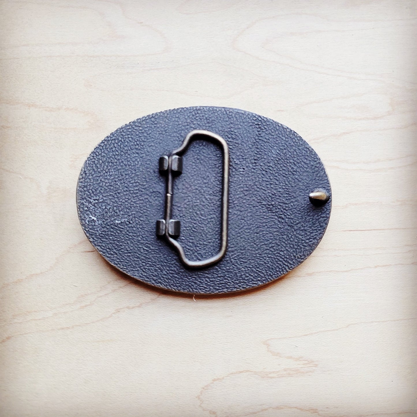 Rope Edge Sandy White Floral Leather Belt Buckle 907i