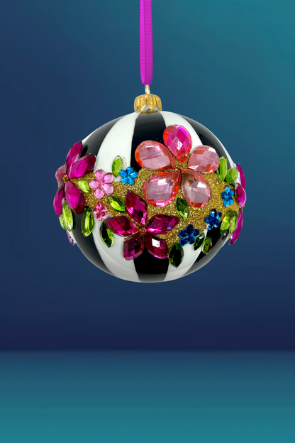 Midnight Gala Polish Glass Bauble