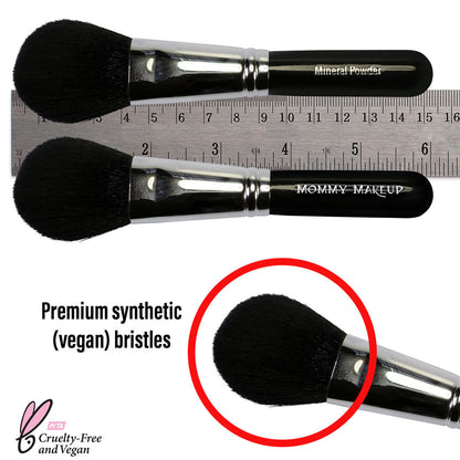 Mineral Powder Brush | Travel Sized, Vegan, Cruelty free