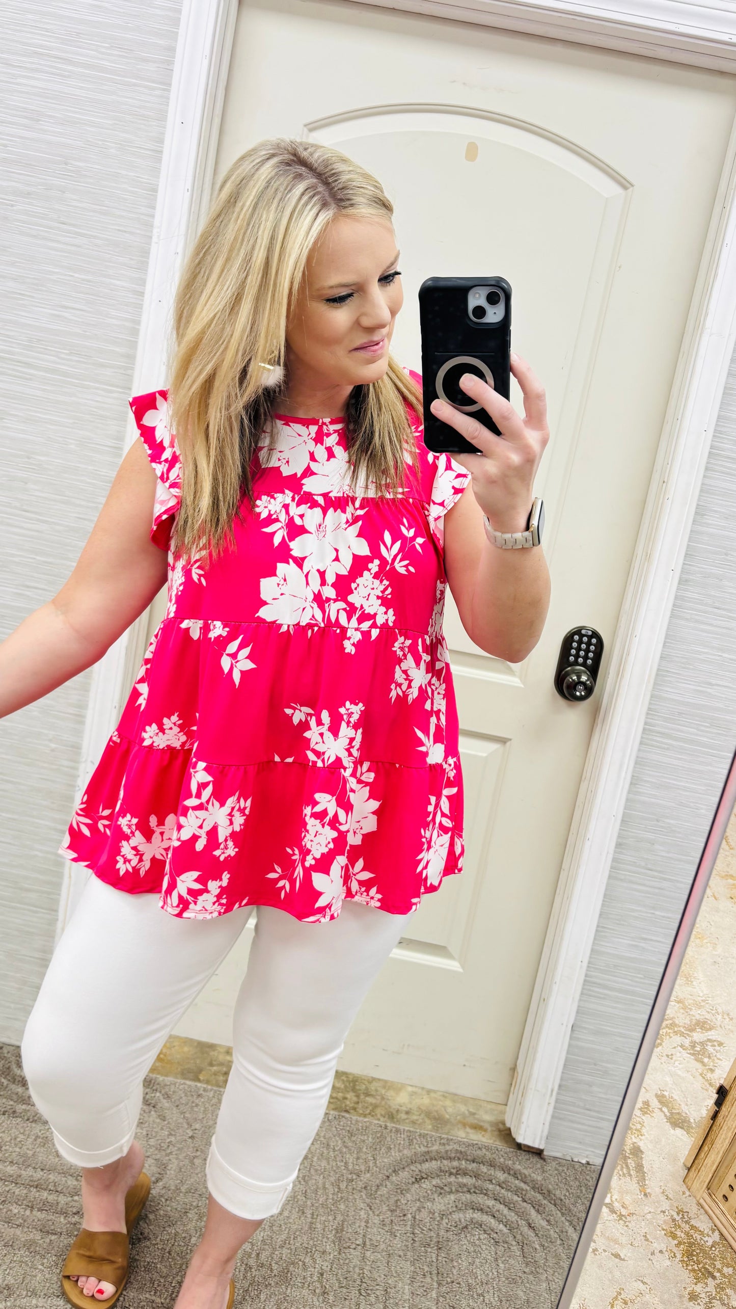 Hot Pink Petals Blouse