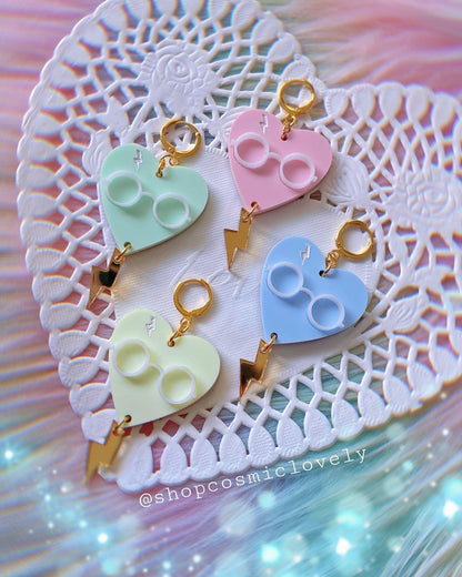 Wizard Candy Heart Earrings