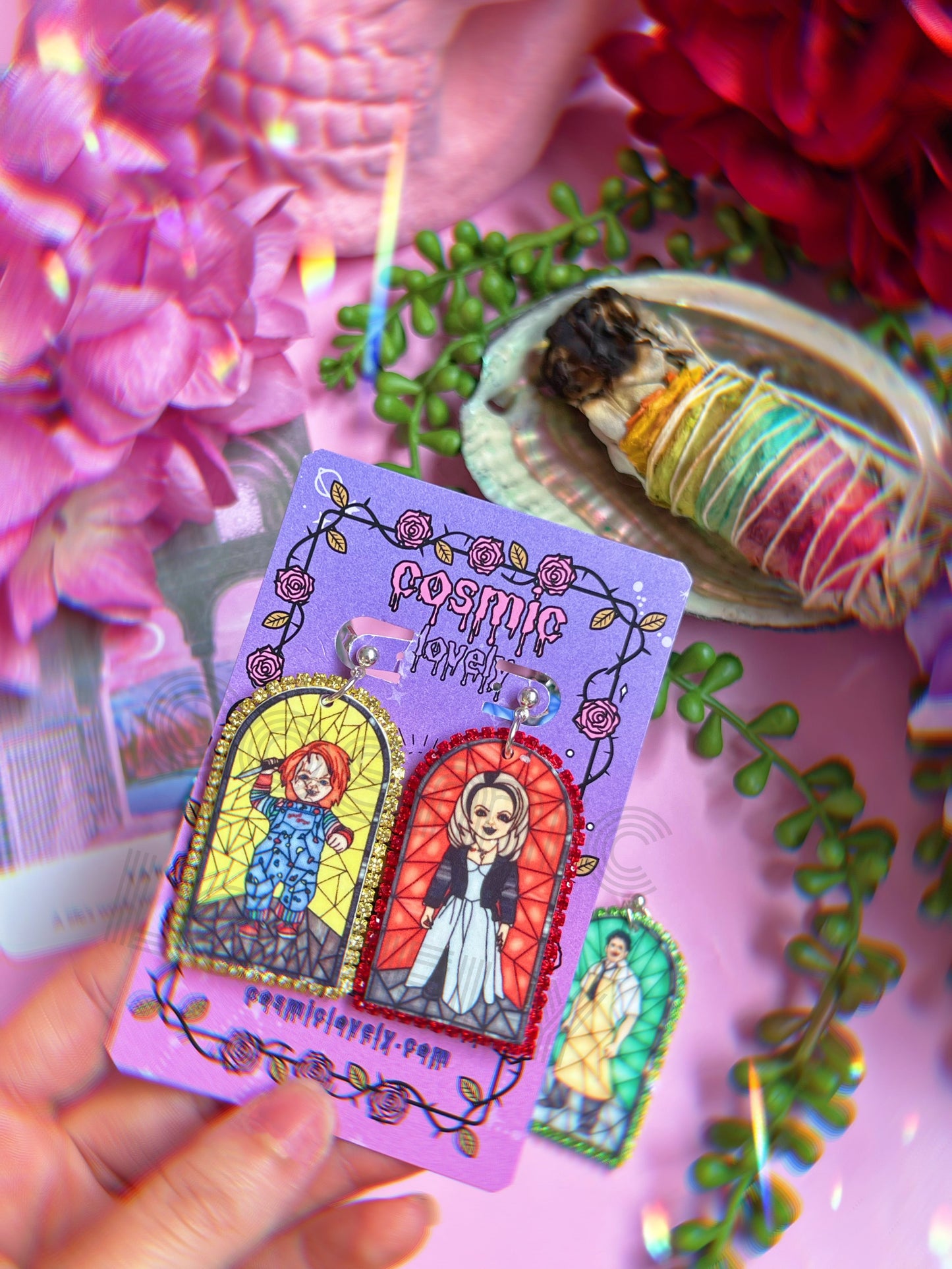 Spooky Guys Arch Earrings