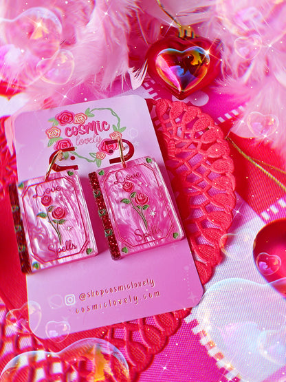 Love Spell Book Earrings