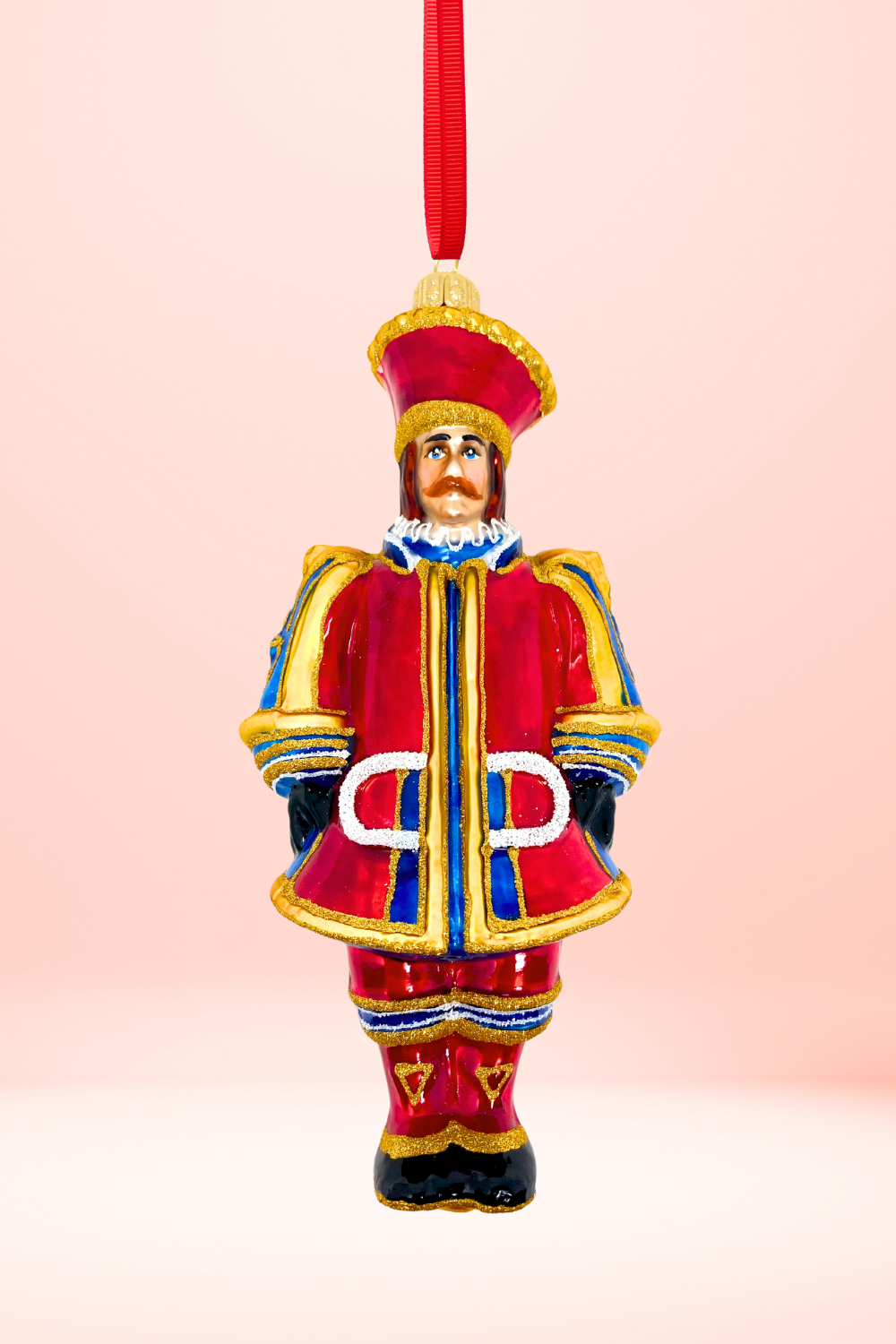 Carretto King Glass Christmas Ornament