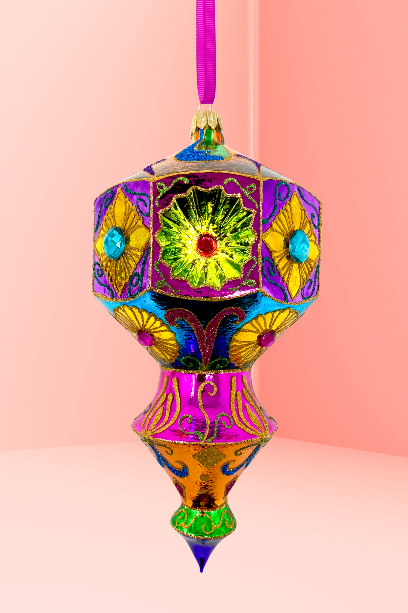 Carretto Prisma Glass Christmas Ornament