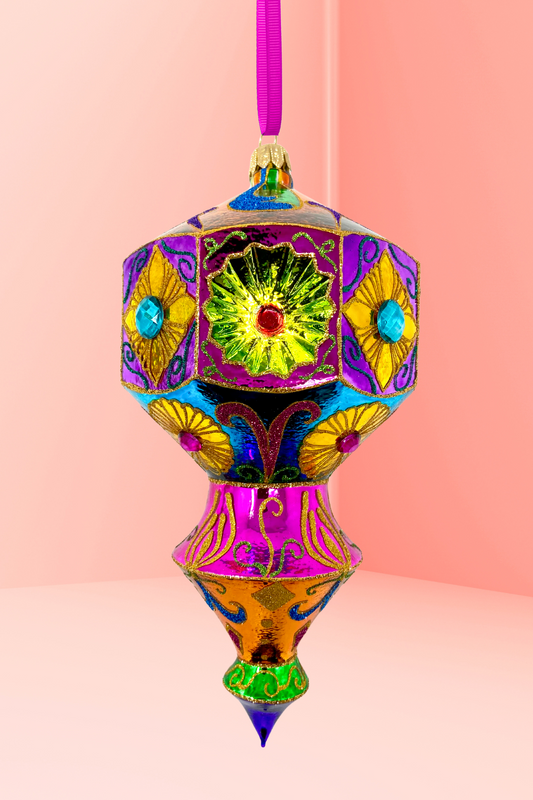 Carretto Prisma Glass Christmas Ornament