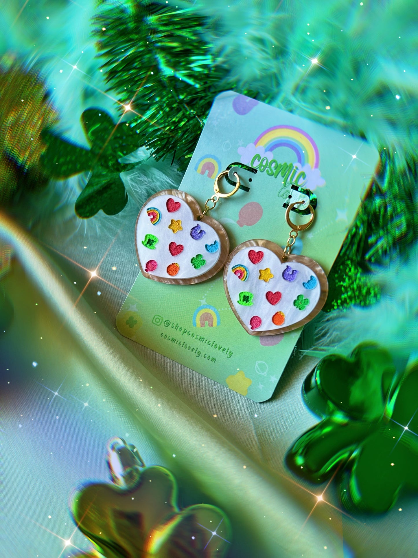 Charmed Sugar Cookie Heart Earrings