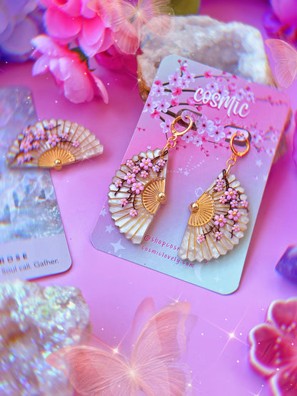 Folding Fan Earrings